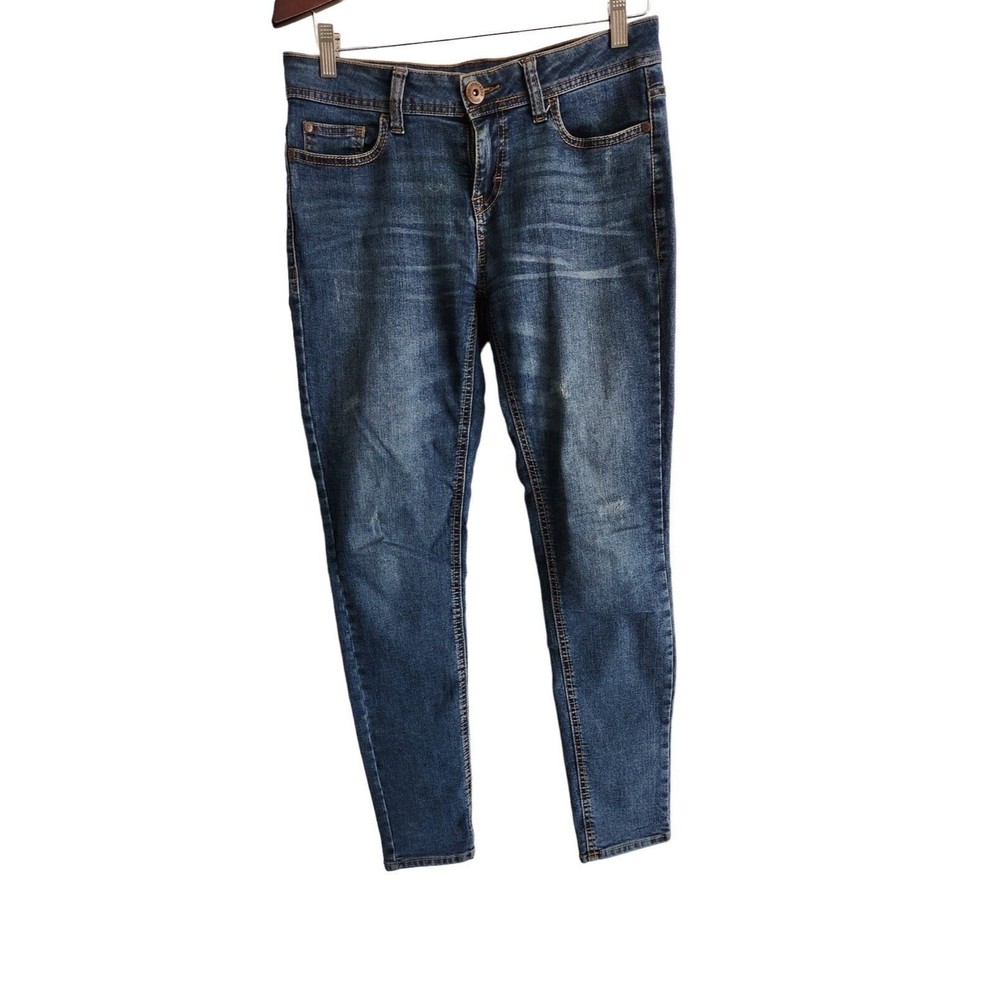 Jordache Women's Jeans Size 4 Blue Denim Stretch Skinny Cotton Blend Mid-Rise‎